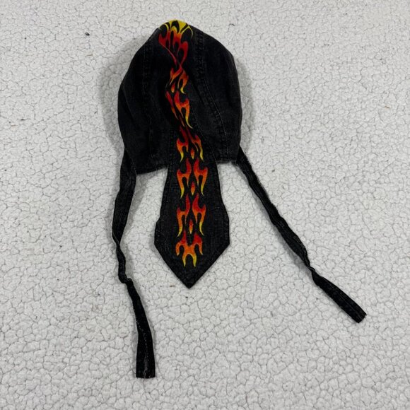 Scorching Flame Biker Headwrap 100% Cotton Doo Rag Bandana Skull Cap Du Rag - Picture 5 of 5